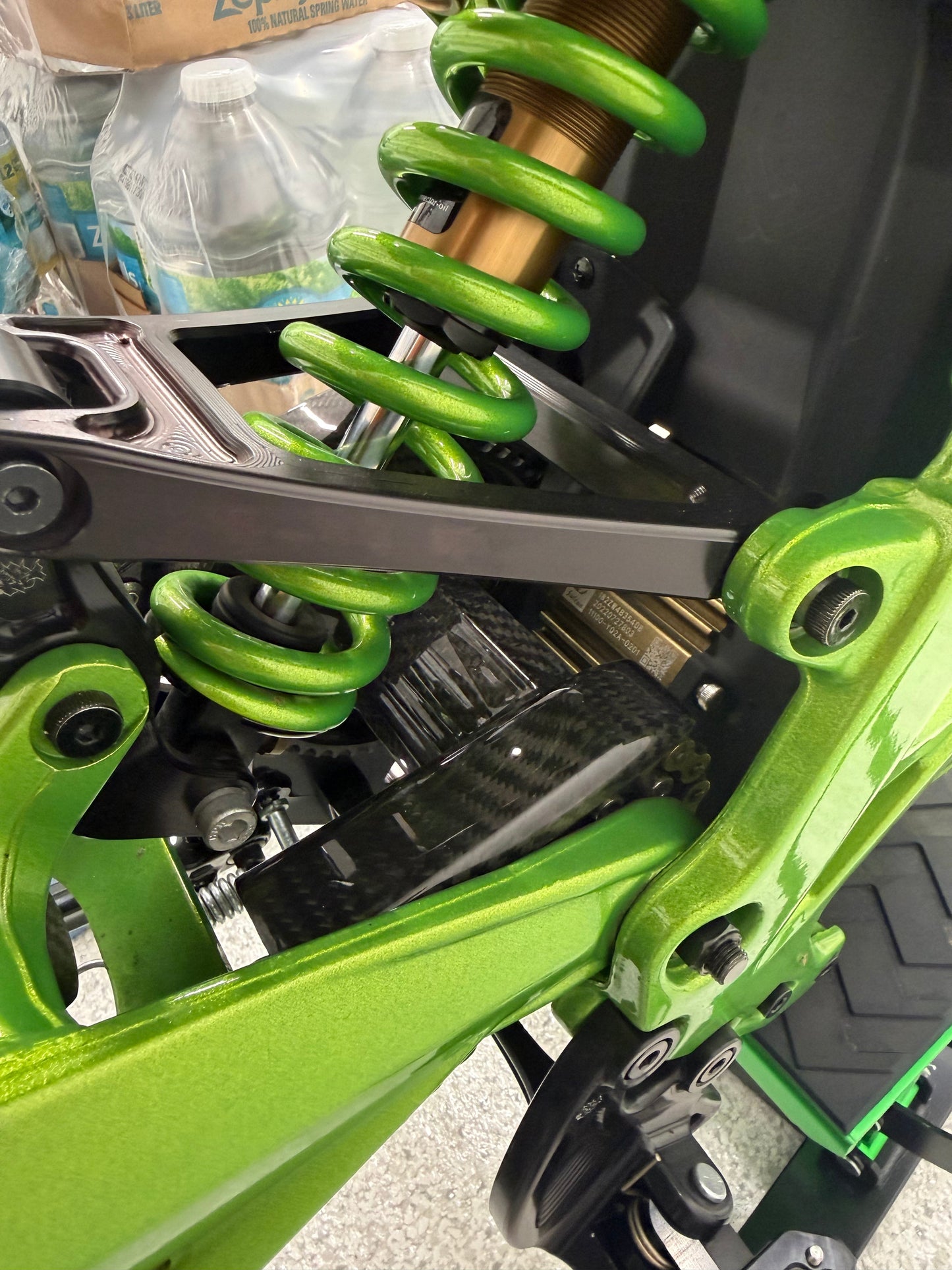 Center Axle Guard — Real Carbon Fiber